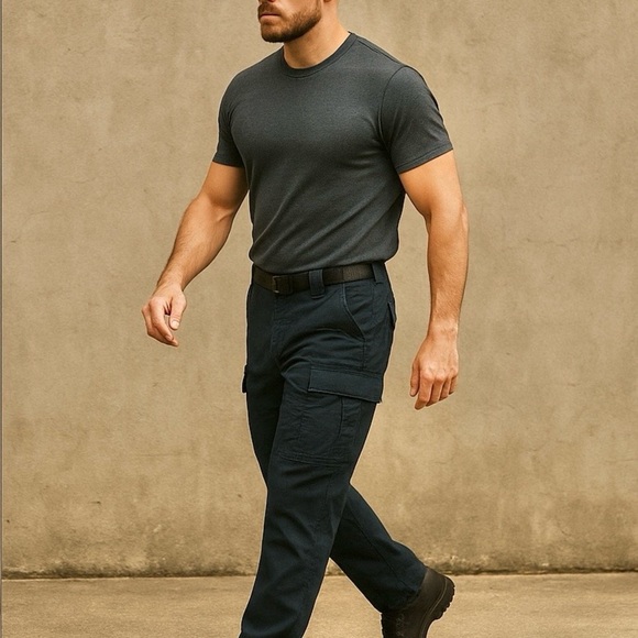 EUC Navy 5.11 Tactical Series Cargo Pants Large 35 1/2 - 39 Adjustable Waist - Picture 9 of 9